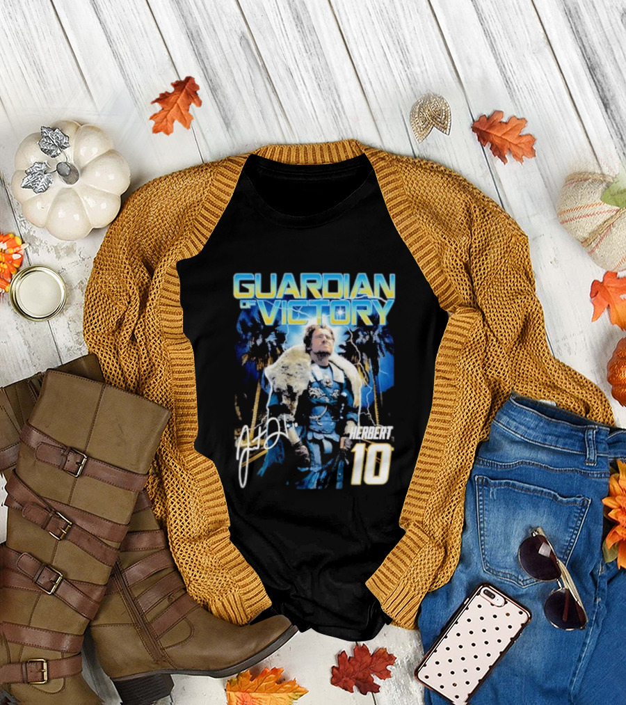 Guardian of Victory Justin Herbert Chargers 10 T-Shirt
