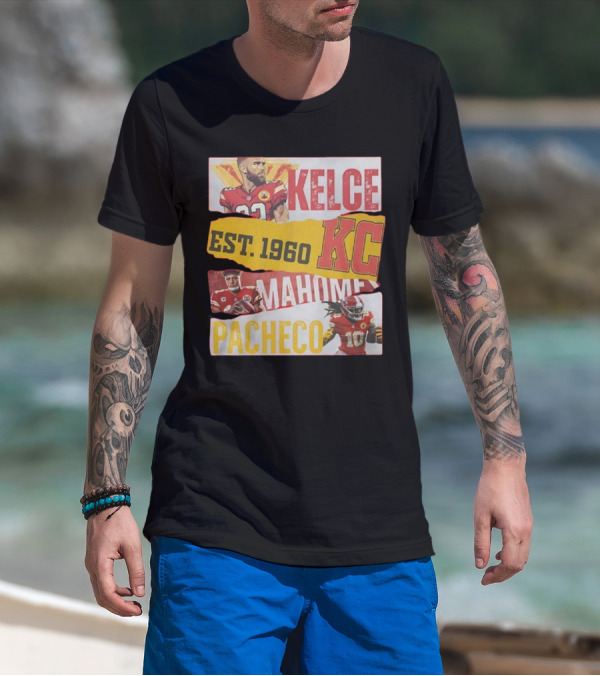 Kelce Mahomes Pacheco KC Est 1960 T-Shirt