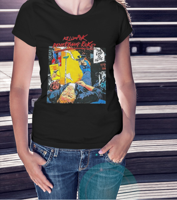 Kelompok Penerbang Roket The End Is Here Mati Muda Comic Style T-Shirt