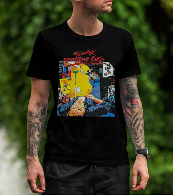 Kelompok Penerbang Roket The End Is Here Mati Muda Comic Style T-Shirt