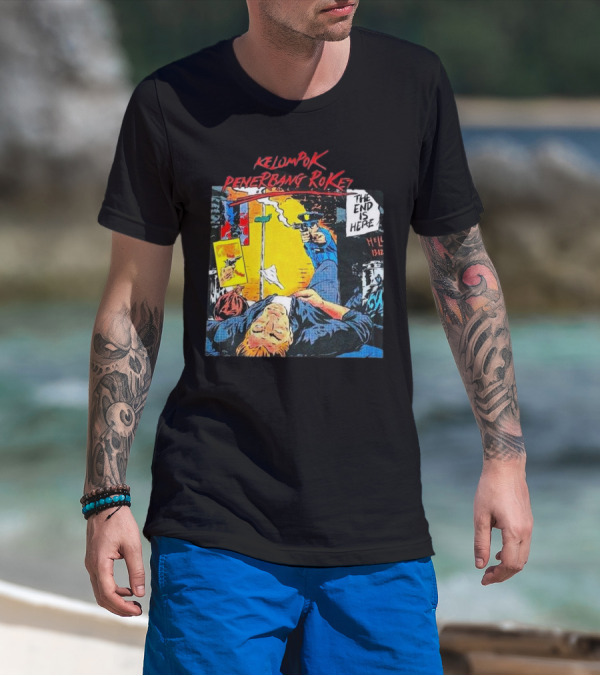 Kelompok Penerbang Roket The End Is Here Mati Muda Comic Style T-Shirt