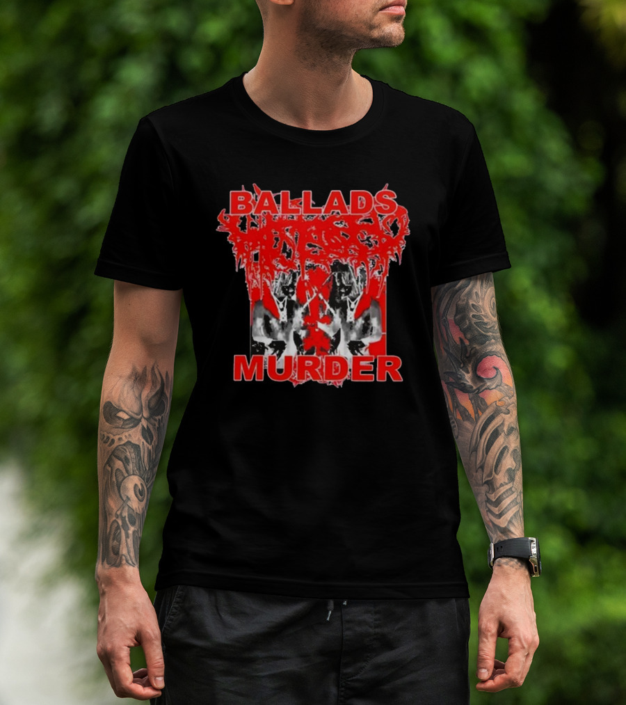 Ken Carson More Chaos Ballads Murder Distorted Graphic T-Shirt