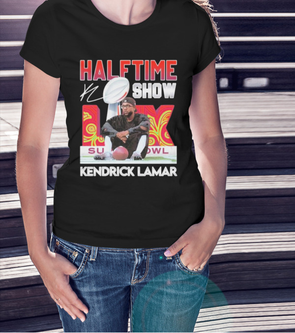 Kendrick Lamar Halftime Show Super Bowl LIX Football T-Shirt