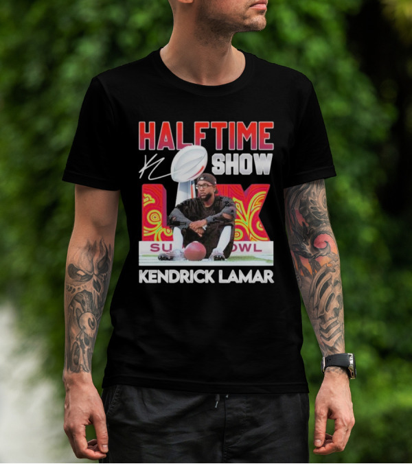Kendrick Lamar Halftime Show Super Bowl LIX Football T-Shirt
