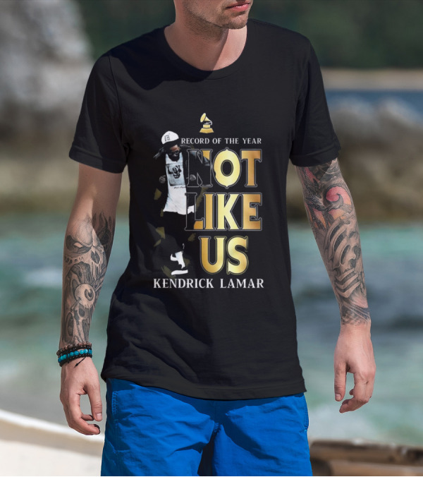 Kendrick Lamar Not Like Us Record Of The Year Grammy T-Shirt