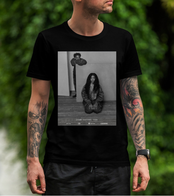 Kendrick Lamar SZA Grand National Tour 2025 Live Nation TDE Collaboration T-Shirt