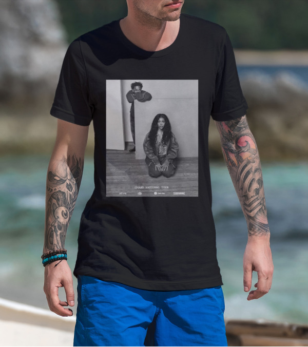 Kendrick Lamar SZA Grand National Tour 2025 Live Nation TDE Collaboration T-Shirt