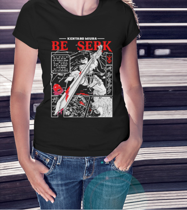 Kentaro Miura Berserk Guts Be Serk T-Shirt