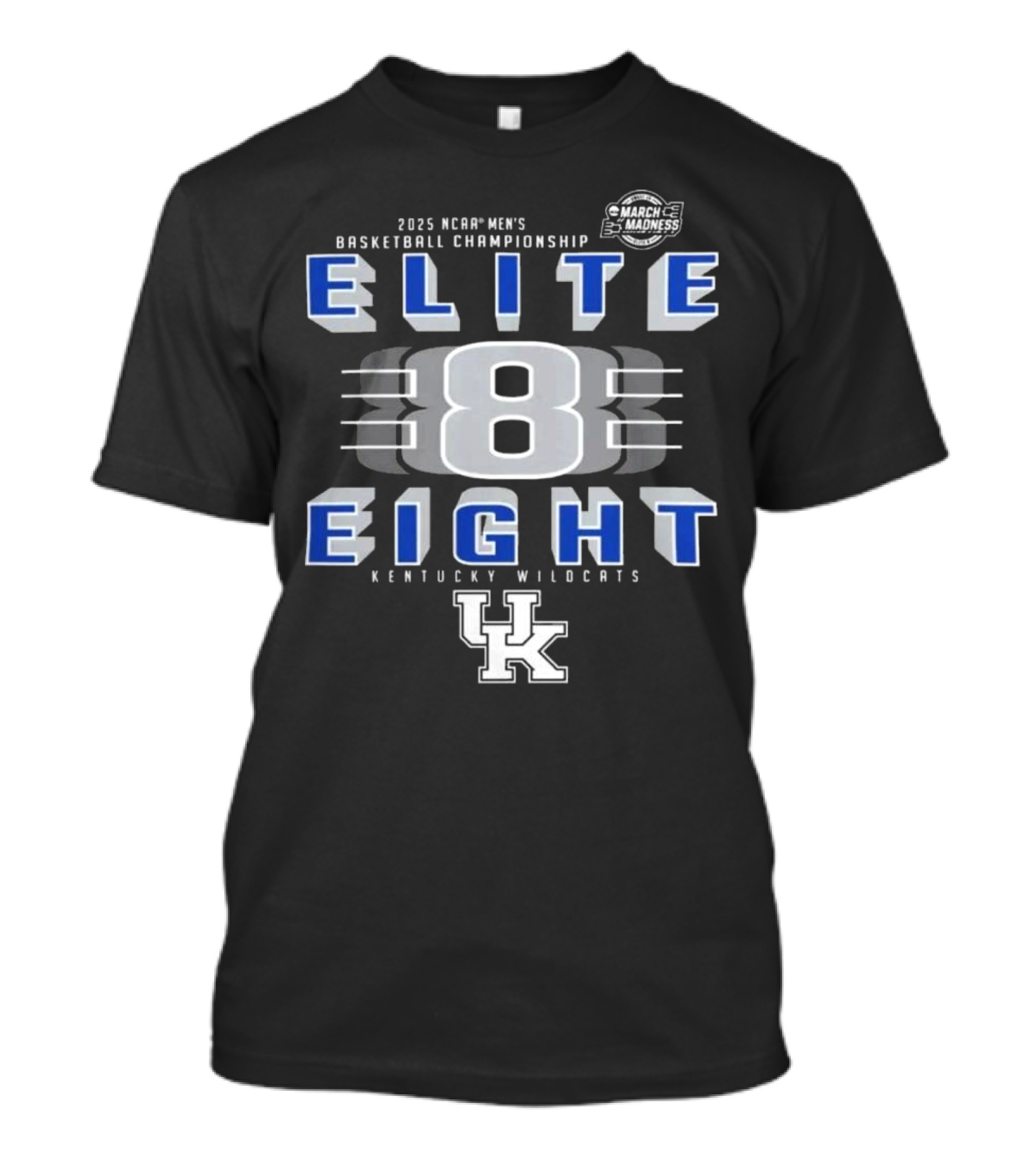 2025 NCAA Men’s Basketball Championship March Madness Elite Eight Kentucky Wildcats UK T-Shirt