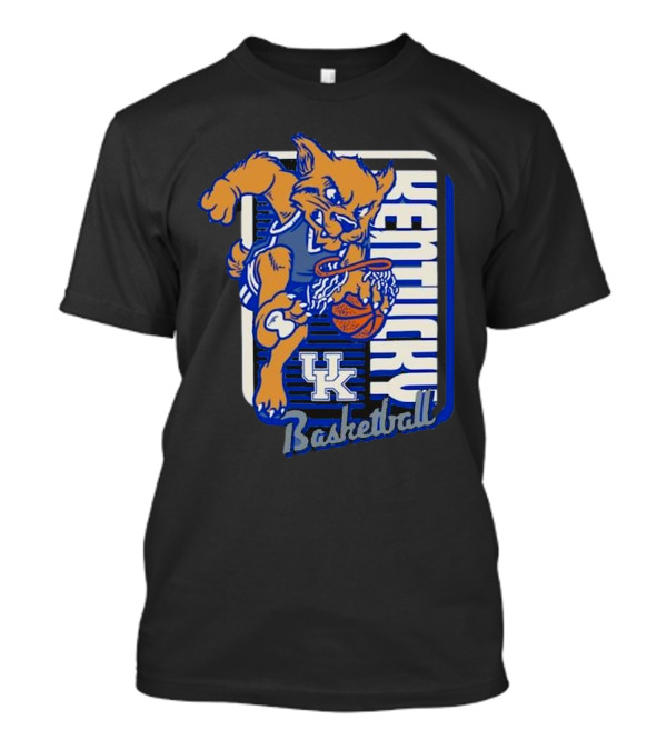 Kentucky Wildcats Basketball Dunk 2025 UK Mascot T-Shirt