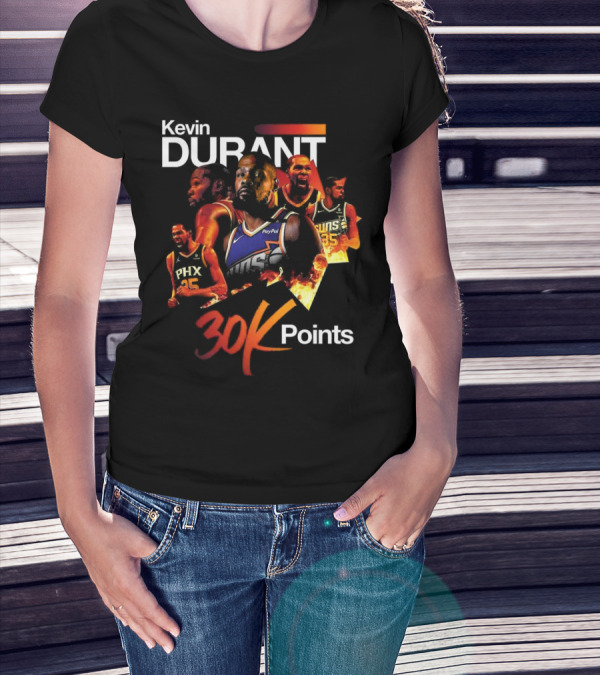 Kevin Durant Phoenix Suns 30K Points Celebration T-Shirt
