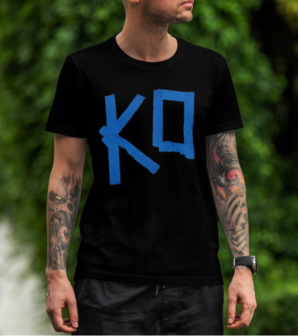 KO Martial Arts Blue Belt Letters T-Shirt