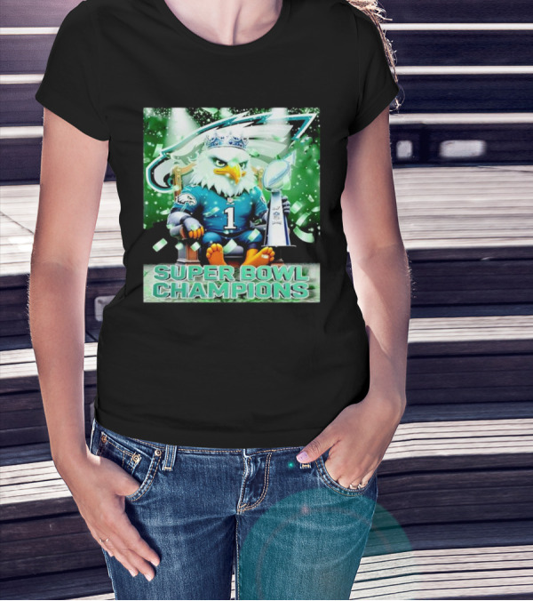 King Eagle Hurts Philadelphia Eagles Super Bowl Champions T-Shirt