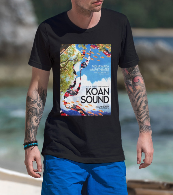 Koan Sound Live Sunset Performance Mishawaka Amphitheatre Bellvue CO Jul 25 Special Guest Machinedrum T-Shirt