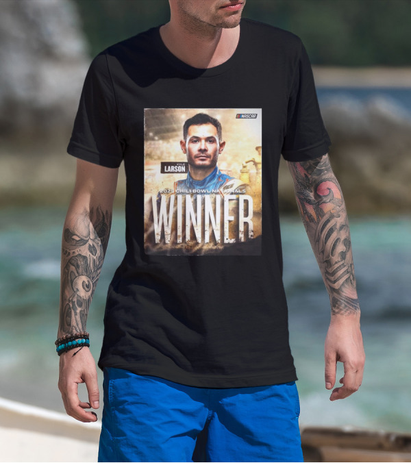 "Kyle Larson NASCAR 2025 Chili Bowl Nationals Winner" T-Shirt