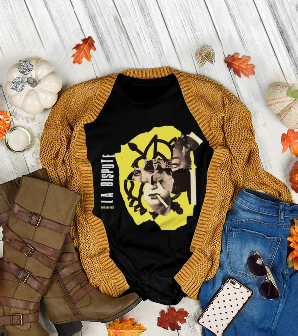La Dispute Tour 2025 Yellow Collage Face Art T-Shirt