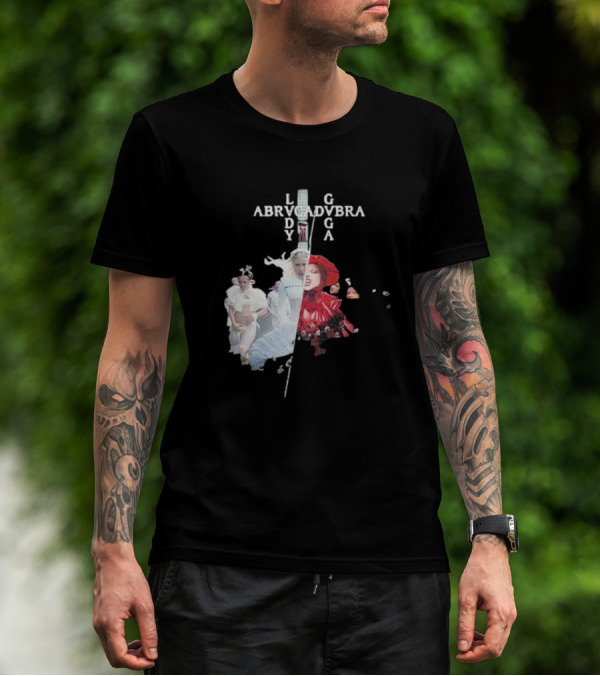Lady Gaga Abracadabra Collage Fashion Art Style T-Shirt