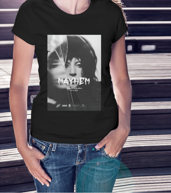 Lady Gaga Mayhem Seventh Studio Album 02 14 2025 T-Shirt