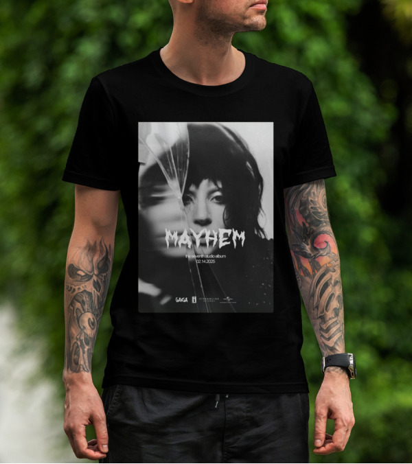 Lady Gaga Mayhem Seventh Studio Album 02 14 2025 T-Shirt