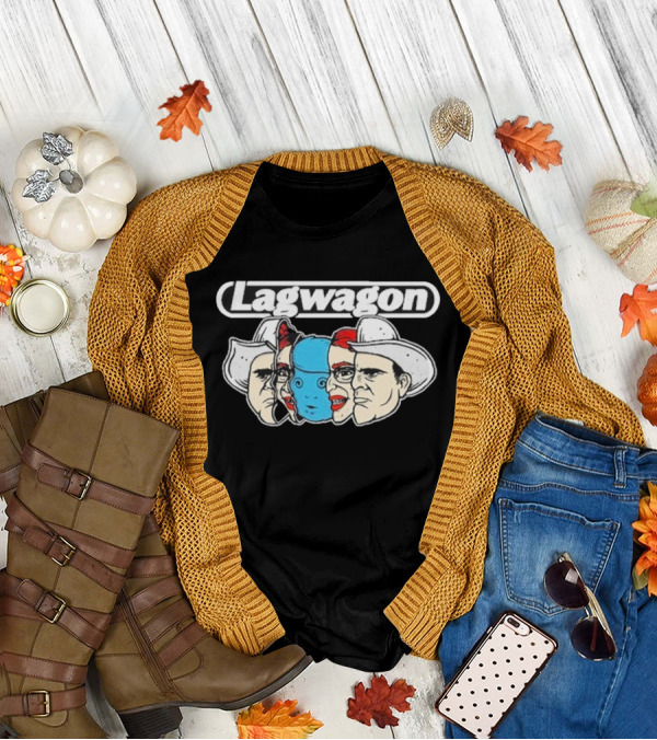 Lagwagon Faces Of The Wagon 2024 Cowboy Characters T-Shirt