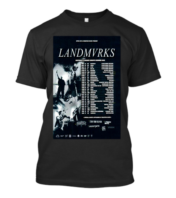 LANDMVRKS Opus Live Kingstar Music Festivals Shows Europe Summer 2025 T-Shirt
