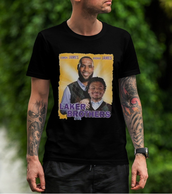 LEBRON JAMES BRONNY JAMES LAKER BROTHERS T-Shirt