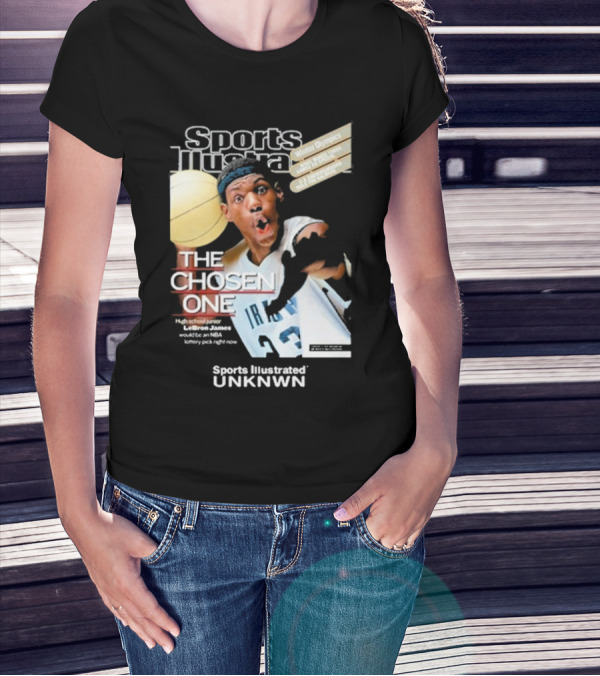 Sports Illustrated Lebron James The Chosen One High School Phenom Irish 23 Winter Olympics NBA T-Shirt