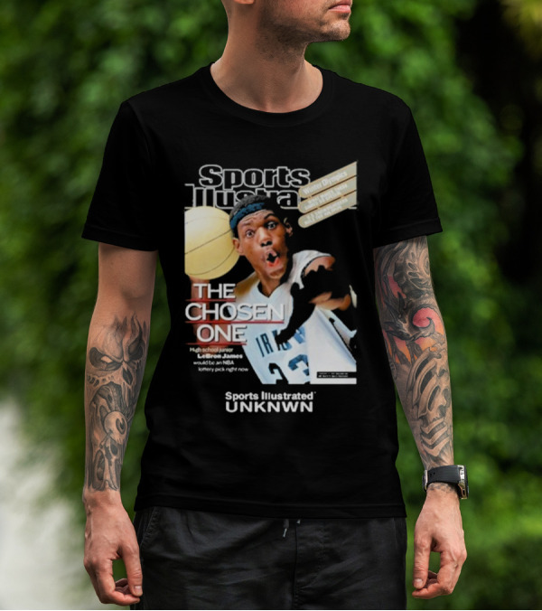 Sports Illustrated Lebron James The Chosen One High School Phenom Irish 23 Winter Olympics NBA T-Shirt