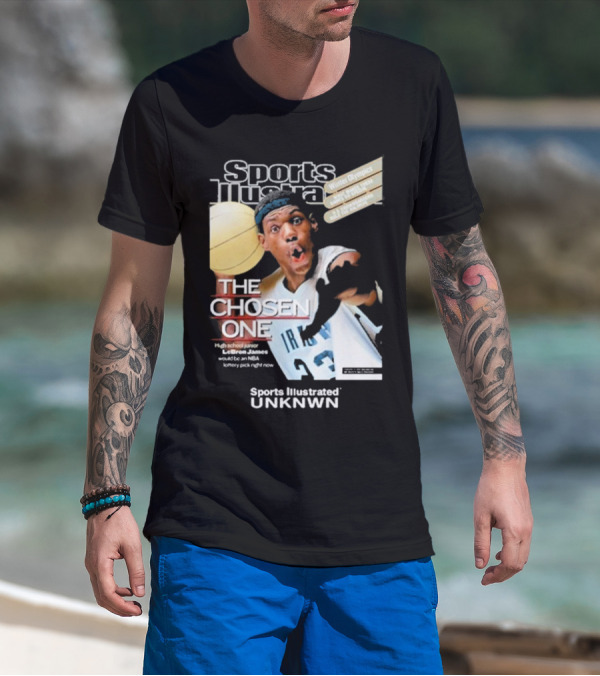 Sports Illustrated Lebron James The Chosen One High School Phenom Irish 23 Winter Olympics NBA T-Shirt