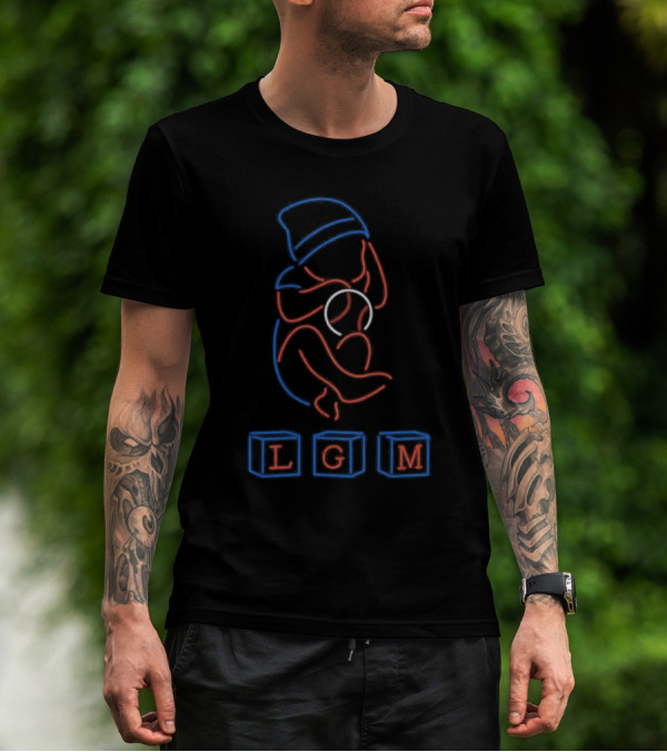 LGM Baby Fan New York Mets Blocks And Baby Outline Art T-Shirt