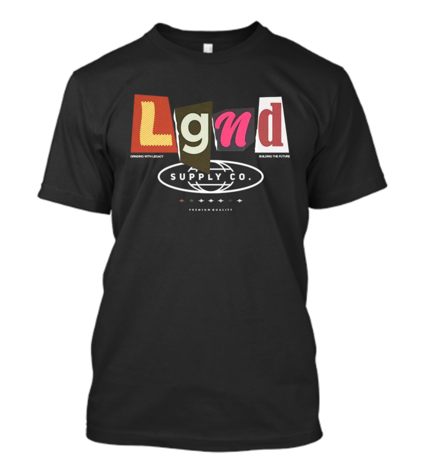 Lgnd Supply Co Ransom Cutout Letter Style T-Shirt