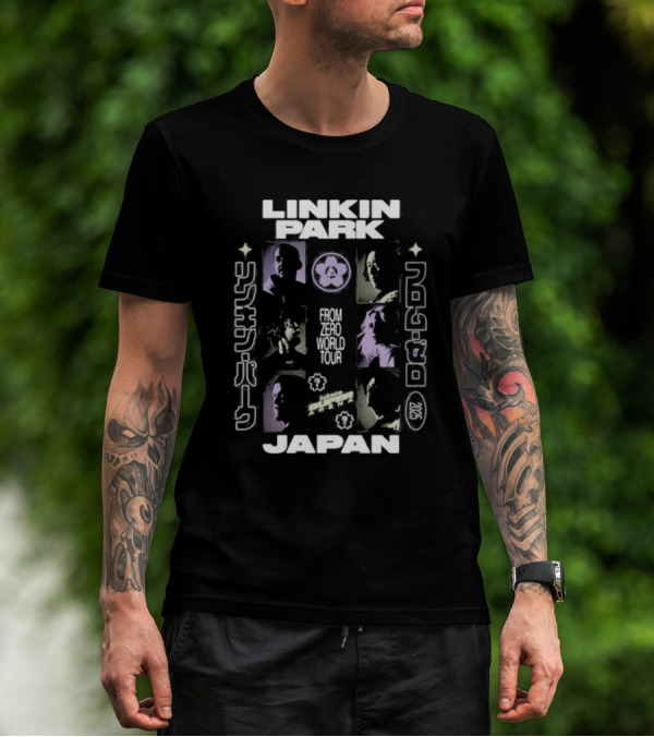 Linkin Park From Zero World Tour 2025 Japan Icons Japan Tour Imagery T-Shirt