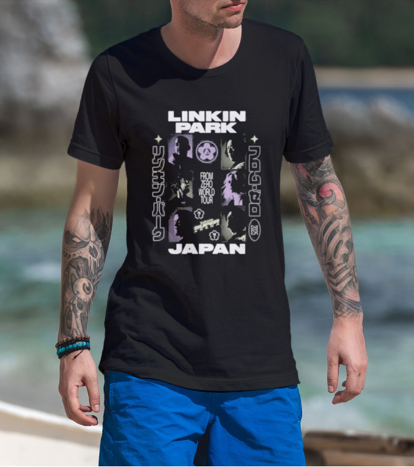 Linkin Park From Zero World Tour 2025 Japan Icons Japan Tour Imagery T-Shirt