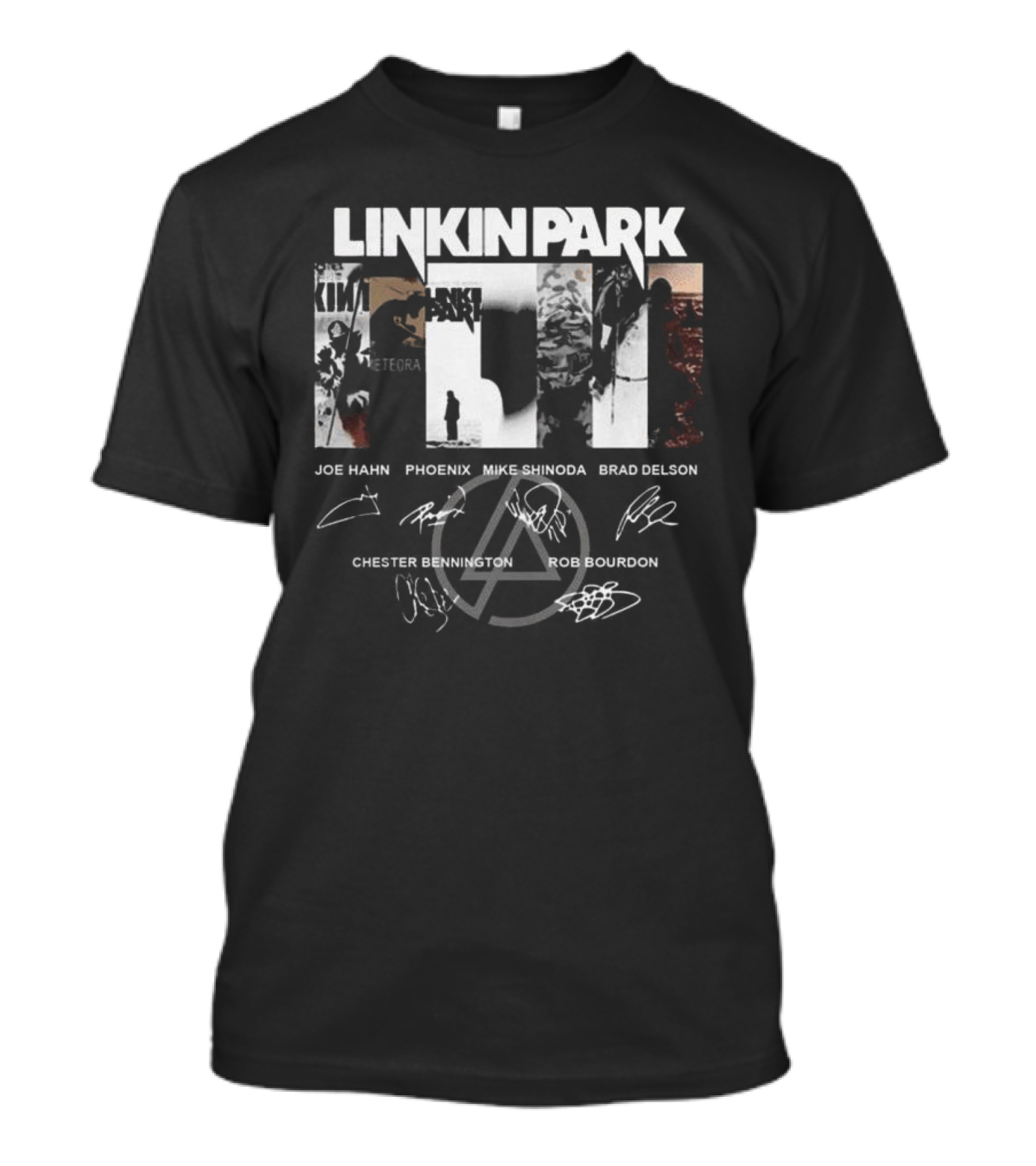 Linkin Park World Tour 2025 Joe Hahn Phoenix Mike Shinoda Brad Delson Chester Bennington Rob Bourdon Signatures T-Shirt