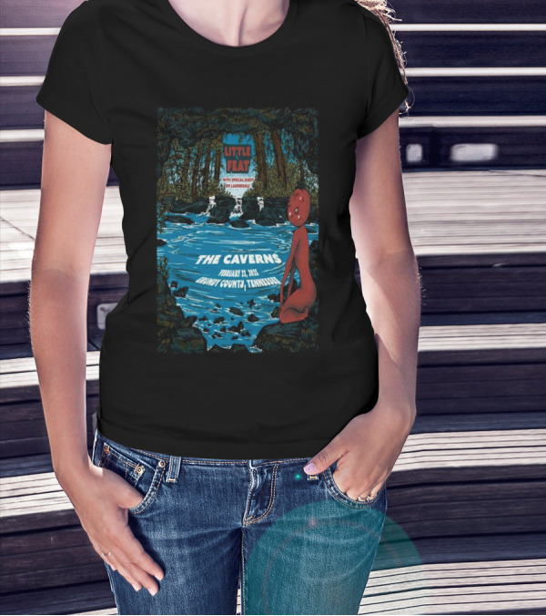 Little Feat The Caverns Grundy County Tennessee February 22 2025 Special Guest Jim Lauderdale T-Shirt