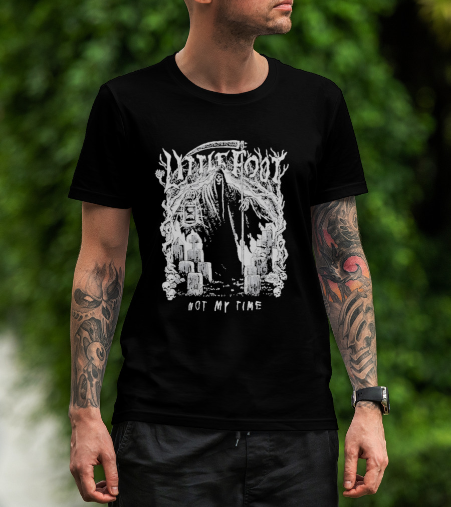 Little Foot Not My Time Diablo Macabre Forest Candle Scene T-Shirt