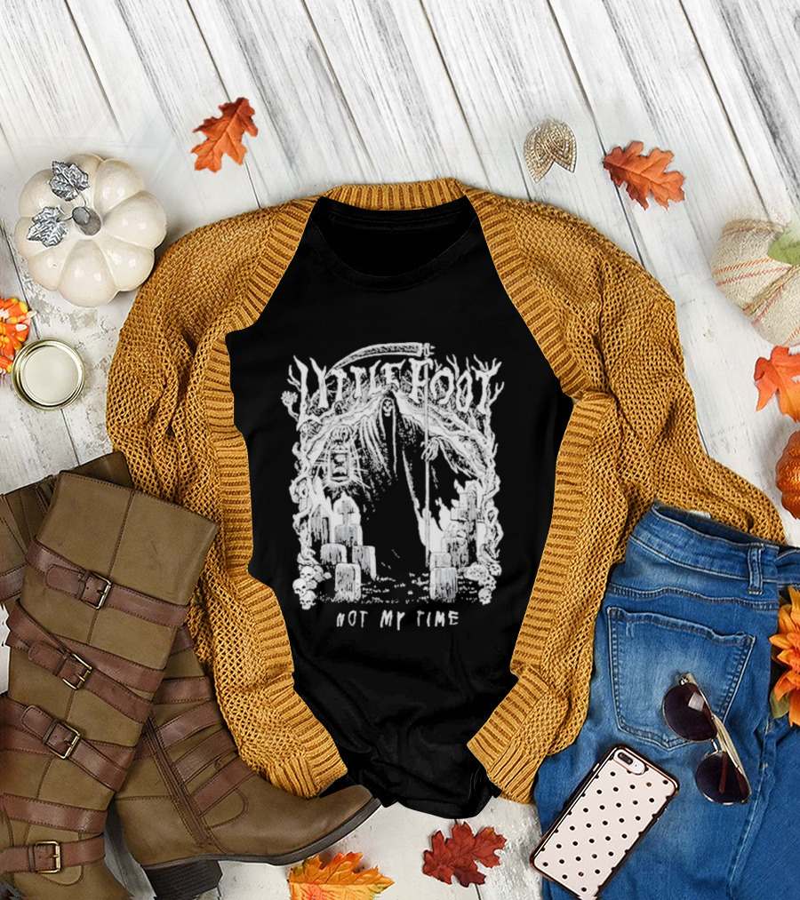 Little Foot Not My Time Diablo Macabre Forest Candle Scene T-Shirt