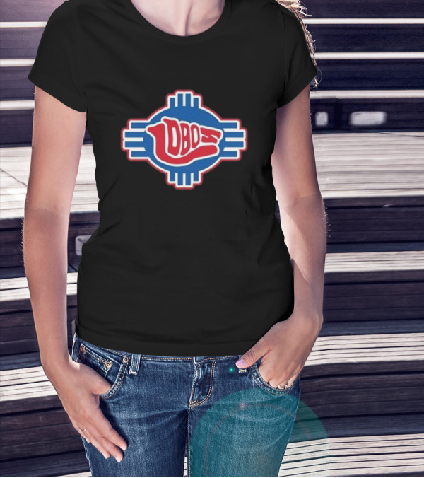 Lobo Lobos Zia Symbol Design T-Shirt