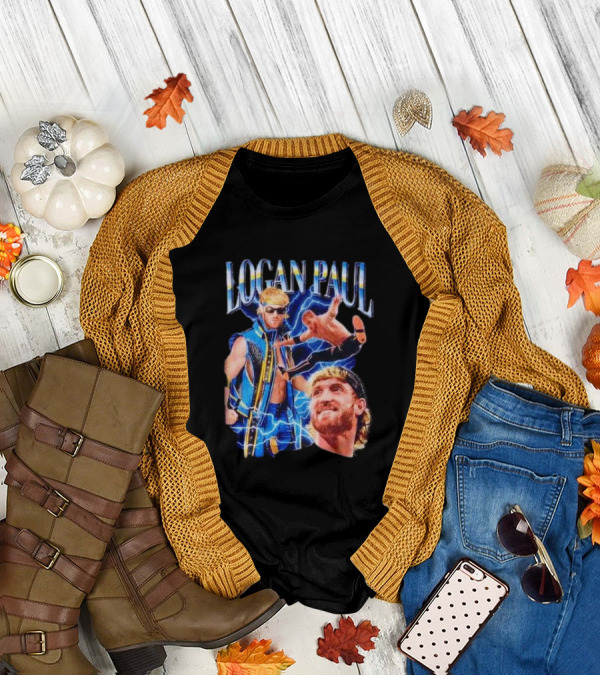 Logan Paul WWE Vintage Retro Wrestling Style T-Shirt
