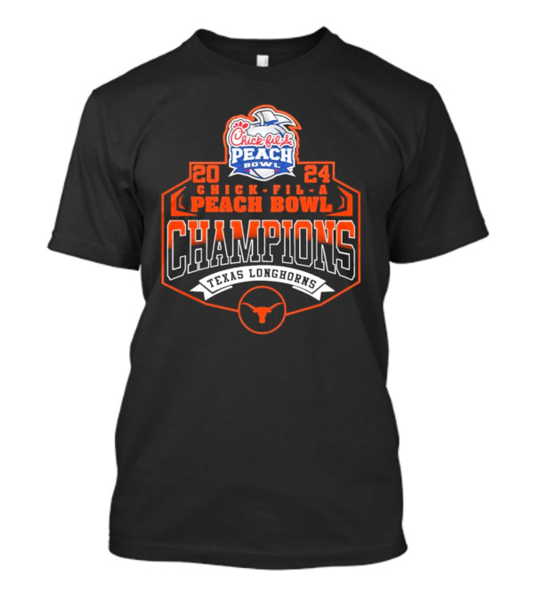 Texas Longhorns Chick-Fil-A Peach Bowl Champions 2024 T-Shirt
