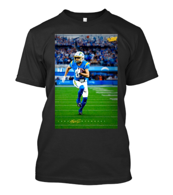 Los Angeles Chargers Vs Houston Texans Ladd McConkey Star WR NFL Signature T-Shirt