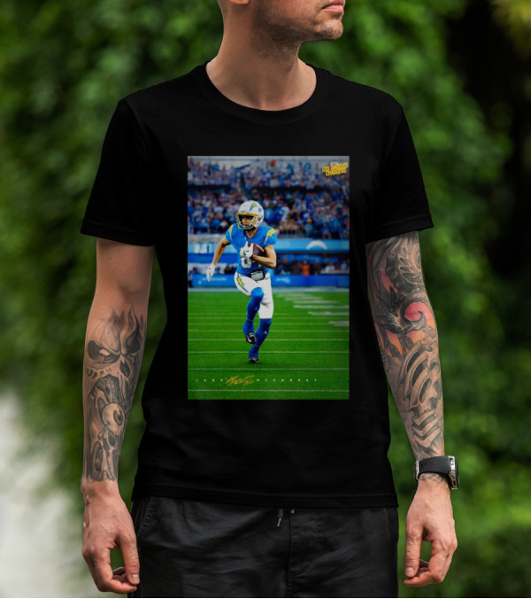 Los Angeles Chargers Vs Houston Texans Ladd McConkey Star WR NFL Signature T-Shirt