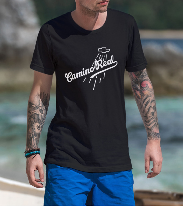 Los Angeles Dodgers Teoscar Hernandez Camino Real Chevrolet Logo T-Shirt