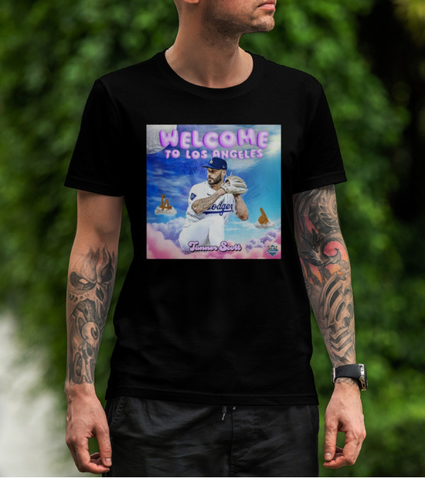Los Angeles Dodgers Welcome Tanner Scott 2024 World Champions T-Shirt
