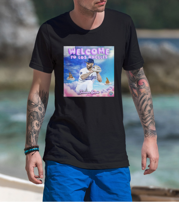 Los Angeles Dodgers Welcome Tanner Scott 2024 World Champions T-Shirt