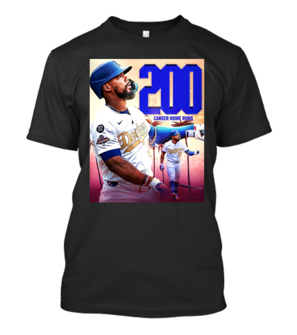 Los Angeles Dodgers Teoscar Hernández 200 Career Home Runs T-Shirt