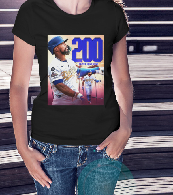 Los Angeles Dodgers Teoscar Hernández 200 Career Home Runs T-Shirt
