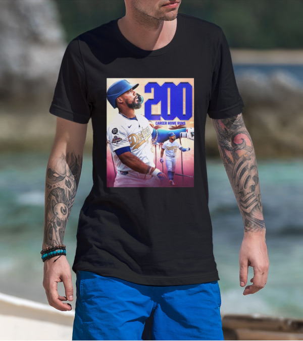 Los Angeles Dodgers Teoscar Hernández 200 Career Home Runs T-Shirt