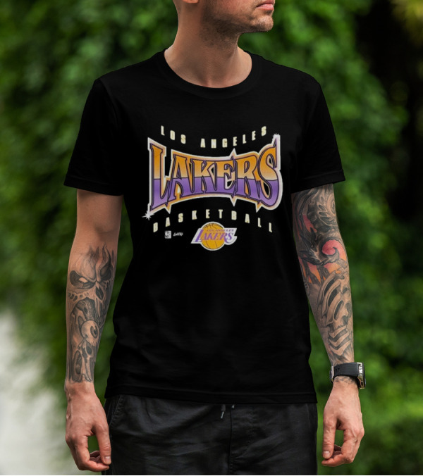 Los Angeles Lakers Basketball Vintage Style Typography T-Shirt