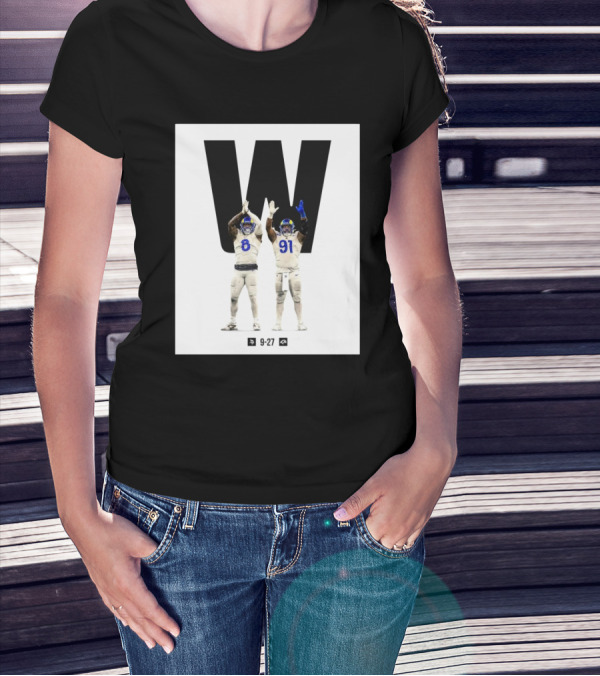 Los Angeles Rams Victory Over Minnesota Vikings 27-9 Featuring Iconic Players On Field T-Shirt